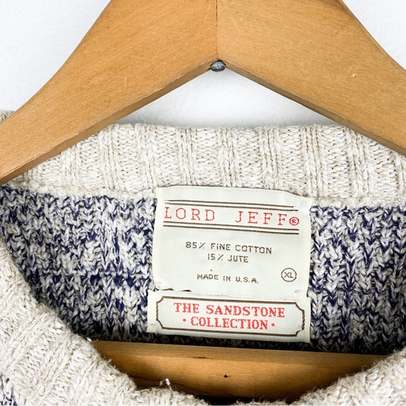 VTG Lord Jeff Sandstone Collection Men’s Grandpa Sweater Sz XL - Picture 3 of 9